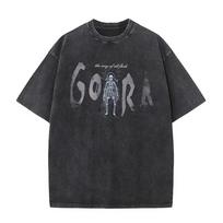 Gojira Tree of Life Vintage Acid Wash Double-Sided Graphic Oversized Black T-Shirt | Progressive Metal Band Fan Streetwear Merch Tee L