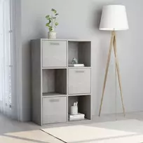 Spintelė daiktams, betono pilka, 60x29,5x90cm, apdirbta mediena