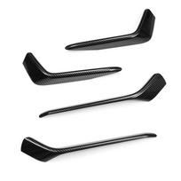 For Honda Civic Hatch 2020-21 4X Carbon Fiber Look Fog Light Strips Trims Bumper