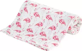 Bocioland bambukiniai vystyklai flamingai, 75x75cm