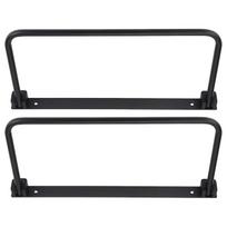 2 Set Foldable RV Shoe Rack Aluminium Alloy Space Saving Wall Mounted Shoe   Shelf for Hotel Living Room