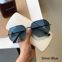 Retro UV400 Protection Hexagon Sunglasses Metal Frame Polygon Shades Sun Glasses Beach/Travel/Streetwear