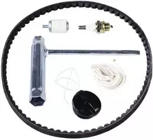 Makita 957394004 7 dalių priežiūros komplektas DPC6401,7301 diržas, žvakė, filtrai