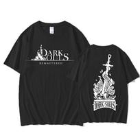 DARK SOULS Hip Hop T-shirt Short Sleeve Vintage Punk Tshirt Gothic CottonTops Female_Male Summer T-shirt S juoda