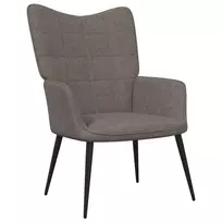 Fotelis Poilsio kėdė, taupe spalvos, audinys