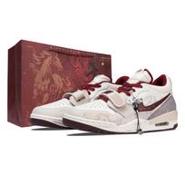 Jordan Legacy 312 Pasitikite pavasarį su laimingu arkliu Atsparūs dilimui žemi krepšinio bateliai Vyriški smėlio spalvos raudoni IB4712-161(Team73--) 42.5