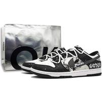 Nike Dunk Wear resistant And Lightweight Low top Skateboard Shoes Unisex Silver Gray DD1391-100(Team400-) 36.5