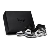 Jordan Air Jordan 1 Vintage Basketball Shoes Unisex Mid Top Black/White/Gray DQ8426-001(Team80-SBOX) 44