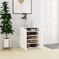 Spintelė batams, baltos spalvos, 60x35x70cm, apdirbta mediena