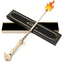 Voldemorto Ugnies Pūtimo Magijos Lazdelė 38cm Derva Liepsnos Efektas Ergonomiškas Dizainas Vaidmenų Žaidimui ir Kolekcijai Dumbledore's Wand
