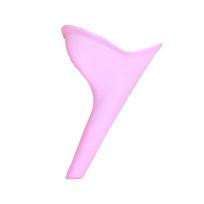 1pc Portable Silicone Urinal for Women Outdoor Travel Camping Female Soft Urination Device Stand Up & Pee Toilet Emergency TMZ rožinė