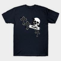 Men Black Print T-shirt Y2K No-Cut Transfer Paper Print Cotton Tshirt S juoda