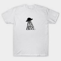 Men Black Print T-shirt Alien Exist No-Cut Transfer Paper Print Cotton Tshirt L balta
