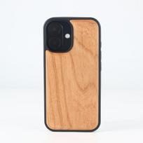 Magnetic Wood Protective Case for iPhone 13 Pro Max - Anti-drop Solid Wood Design iPhone 13 Pro Max vyšnios medžio spalva