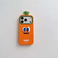 3D Cartoon Carrot Phone Case for iPhone 15/14/13/12/11 Pro/Pro Max 16