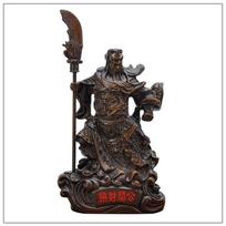 Exquisite Faux Wood Guan Gong Figurine Ideal For Business Gifts And Celebrations
