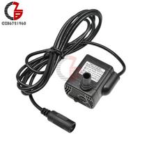 5.5V-12V 3W DC Submersible Water Pump IP68 Waterproof Solar Pump Motor 200L/H 0.4-1.5M for Aquarium Fountain Fish Tank 12V