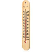 Sieninis termometras Vidaus Didelis Lauko termometrai Verandai Dvigubos skalės termometras Temperatūrai Namų Baseino Biuro Sandėlio balta
