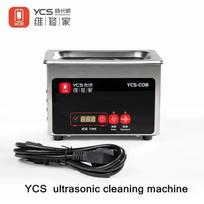 YCS-C08 0,8 l ultragarsinė valymo mašina mobiliesiems telefonams, PCB plokštėms, pagrindinėms plokštėms, giliai valanti skalbimo mašinos įrankis