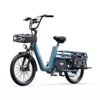 OneSport OT01 is a 20-inch electric bicycle for family commuting, featuring a 48V 650W motor and a maximum range of up to 100 kilometers. OT01 mėlyna