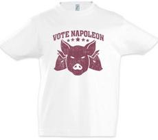Vote Napoleon Kids Boys kids boys T-Shirt Animal Animals Farm Logo For The Animals 140