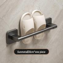Wall-Mounted Foldable Shoe Rack - No-Drill, Multi-Functional Bathroom Storage Behind Door