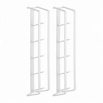 Slide Rail Cabinet Capsule Rack Creative Wall-mounted Rack Coffee Capsule Rack  Home Coffee Station 2pcs Style 2 White