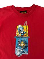 Vintage World Industries Skateboards T Shirt Youth Large Red 90’s Flameboy 2XL red