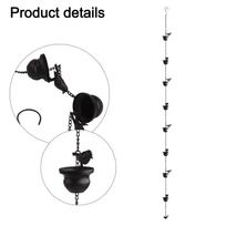Rustic Rain Chain With 8 Metal Birds For Outdoor Use In Gardens Patios Or Courtyards Enhances Natural Drainage Aesthetics China Mainland