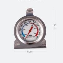 Stainless Steel Oven Temperature Meter 300°C Mini Dial Stand Up Thermograph for Grill Baking Bread Roasting Home Kitchen