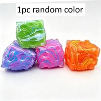 Toys Squishy Cheese Cube Maltose Fidgets Soft Stretchable Cheese Anti Stress Squeeze Toy Square Decompression Gift Presents for Friend