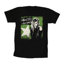 New Avril Lavigne The Black Star Tour 2011 Black Shirt Unisex S-5XL Unisex T-Shirt S įvairiaspalvis