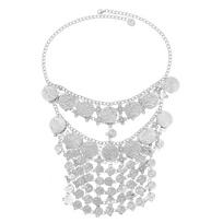 Coin Bell Tassel Masquerade Mask Veil Bohemian Style Luxury Belly Dance Stage Cosplay Hollow Out Fashion Women's Jewelry Mask
