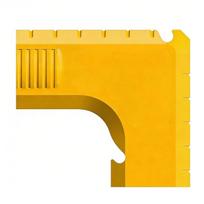 Dust Extraction Adapter for DeWALT DWE7485 Table Saws Accessories Dust Port Adapter Compact Design Easy Tool-Free Installation geltona