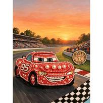 Disney Pearl Art Painting Cars Lightning McQueen Handmade diy5D Pearl Gem Painting Pictures Crafts Special Shape Home Wall Decoration 30x40