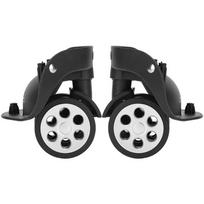 1 Pair Durable Mute Trolley Case Wheels Easy Installation Black Luggage Wheel Replacement Suitcase Caster Luggage Repair juoda