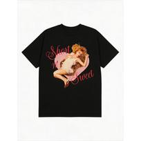 2026 Spring_Summer Sabrina Carpenter Album Short Sweet T-Shirt Comfortable Trendy Summer Style S juoda