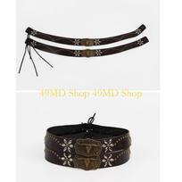 49MD Bohemian Cowboy Hat Band Adult Straw Hat Bands Ox Head Buckle Hat Belt China Mainland