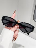 Universal Unisex Retro European Style Simple Solid Color Oval Frame Fashion Glasses for Daily Wear And Driving juoda