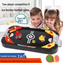 2-in-1 English-Style Table Game: Ice Hockey & Football for Parent-Child Interaction
