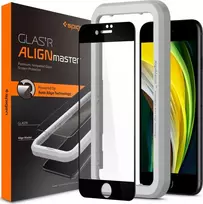 Spigen AlignMaster FC, juodas – Apple iPhone SE (2022/2020)/8/7