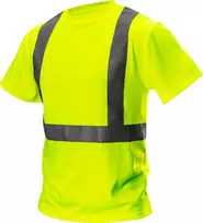 T Shirt Įspėjamieji marškinėliai, geltoni, XL dydis