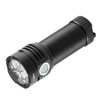 Neo led įkrovimo akumuliatorius, 1x4000 mah, aliuminis, juodas, priartinimo funkcija, 3 tipų apšvietimas, ipx4, usb įkroviklis.