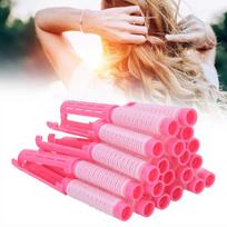 20pcs Heatless Hair Perm Rods Pink Hair Roller Curler Styling Kit Perm Rods Tool  Salon Use