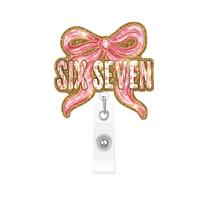 Badge Reel Charming Id Card Holder Acrylic Badge Reel Funny Badge Holder For School Exhibition Office