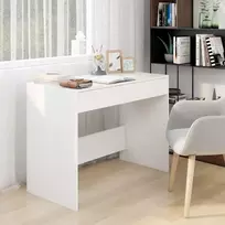 Rašomasis stalas, baltas, 101x50x76,5cm, apdirbta mediena