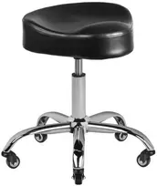 Activeshop Kosmetologinė meistro kėdutė GABBIANO HAIRDRESSER CHAIR Juodas