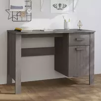 Rašomasis stalas HAMAR, šviesiai pilkas, 113x50x75cm, pušis