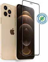 Crong Anti-Bacterial 3D Armor Glass – 9H grūdintas stiklas visam iPhone 12 Pro Max + montavimo rėmelio ekranui