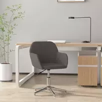 Pasukama biuro kėdė, tamsiai pilkos spalvos, audinys